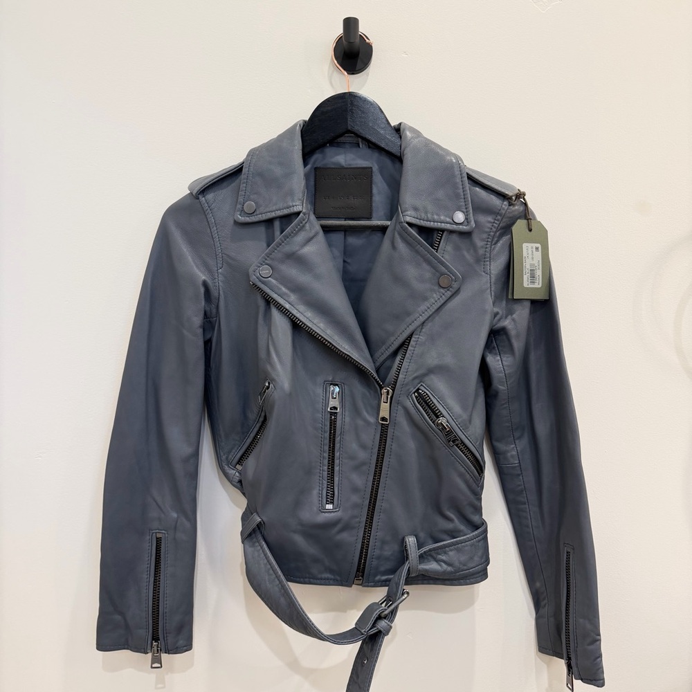 NWT AllSaints Balfern Leather Biker Jacket